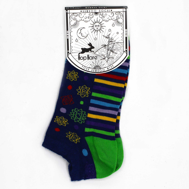 Chaussettes basses en bambou Hop Hare S/M (36-40) - 7 Chakra