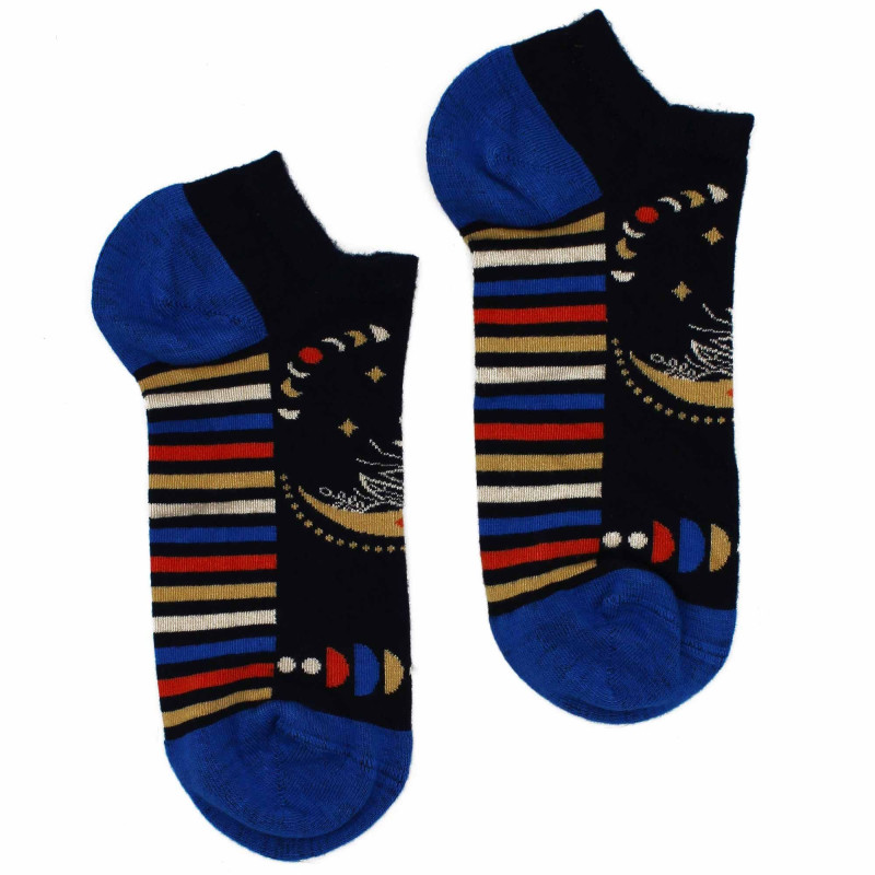 Chaussettes basses en bambou Hop Hare S/M (36-40) - Phases lunaires
