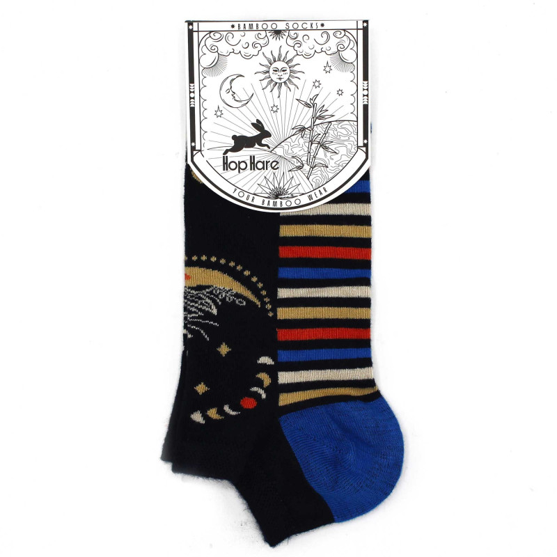 Chaussettes basses en bambou Hop Hare S/M (36-40) - Phases lunaires