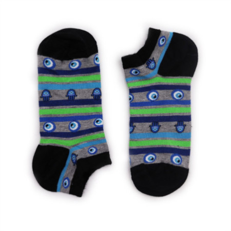 Chaussettes basses en bambou Hop Hare S/M (36-40) - Evil Eye & Hamsa