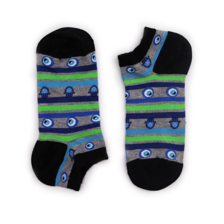 Chaussettes basses en bambou Hop Hare S/M (36-40) - Evil Eye & Hamsa