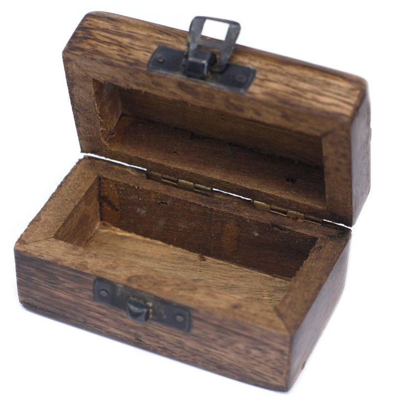 Petites boîtes à pilules - Bois de manguier