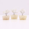 Mini arbres à pierres précieuses sur base en orgonite et Quartz rocheux (15 pierres)