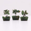Mini arbres en pierres précieuses sur base en orgonite et Aventurine verte (15 pierres)