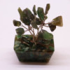 Mini arbres en pierres précieuses sur base en orgonite et Aventurine verte (15 pierres)
