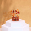 Mini arbres en pierres précieuses sur base en orgonite et Cornaline (15 pierres)