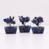 Mini arbres en pierres précieuses sur base en orgonite - Sodalite (15 pierres)