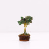 Mini arbres à pierres précieuses sur socle en bois et Aventurine verte (15 pierres)