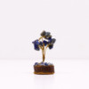 Mini arbres à pierres précieuses sur socle en bois - Sodalite (15 pierres)
