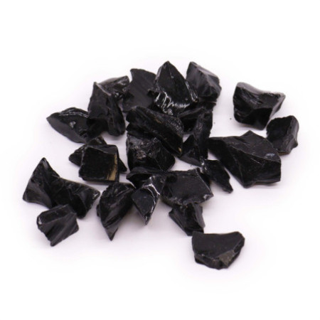 Cristaux bruts (500 g) - Obsidienne noire