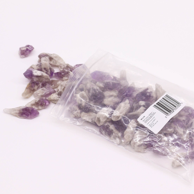 Cristaux bruts (500 g) - Pointes d'améthyste brutes