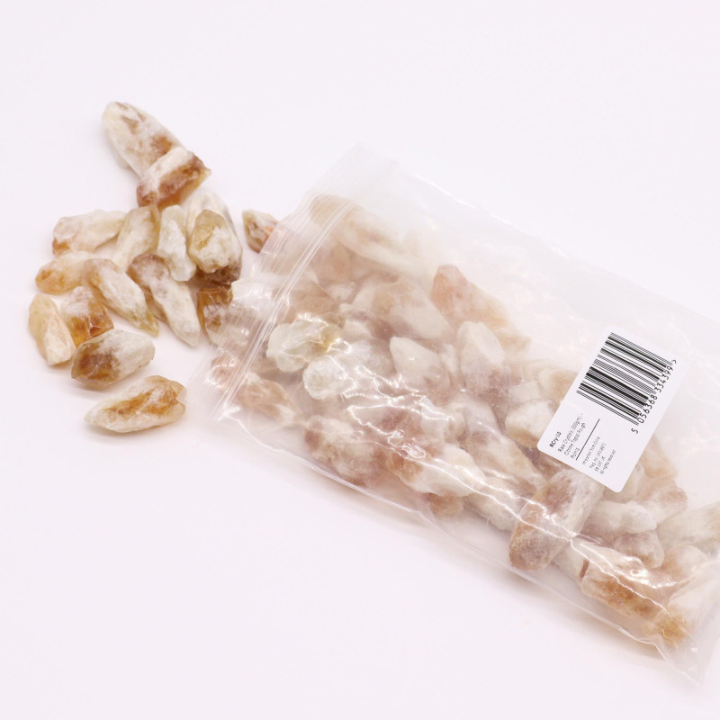 Cristaux bruts (500 g) - Pointes brutes de citrine et de topaze