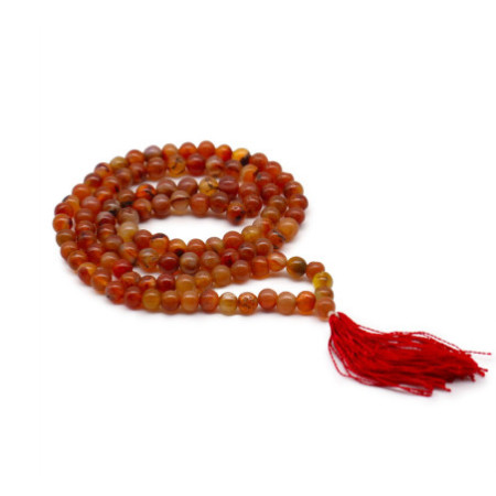 Mala 108 perles - Cornaline