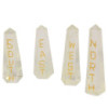 Ensemble de pierres de quartz Points cardinaux