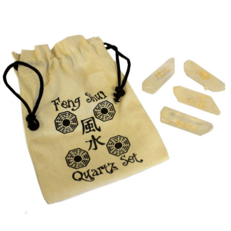 Quartz naturel Fengshui Quatra-Set