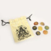 Ensemble de petites pierres pour chakras (forme arrondie)