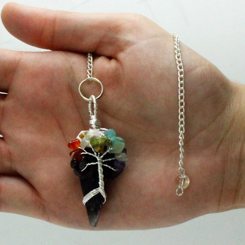 Pendule Magique - Sept Chakras - Améthyste