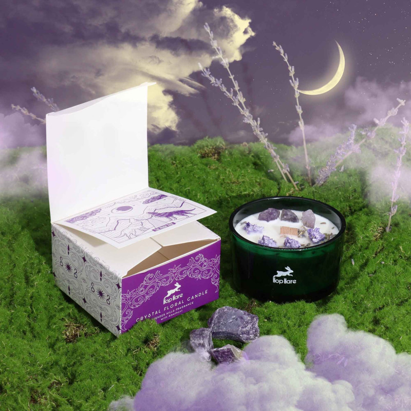 Bougie Fleur Magique en Cristal Hop Hare - La Lune