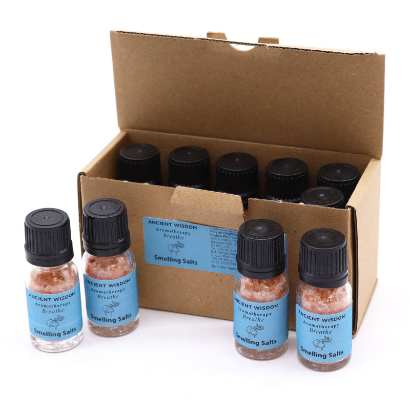 Respirez l'aromathérapie en sentant le sel