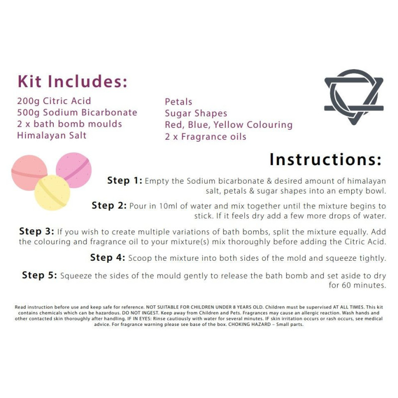 Kit de bombes de bain - Rose et Bubblegum