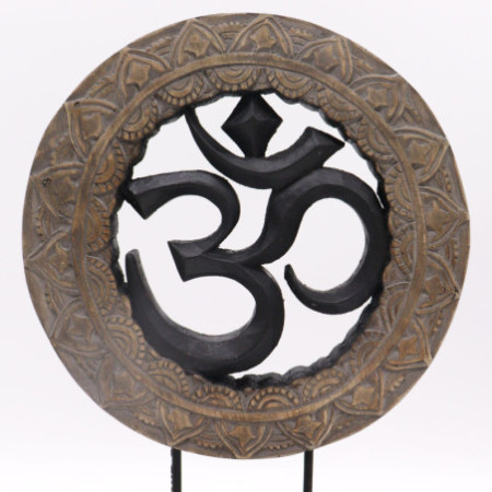 Ensemble Feng Shui Bouddha - Om - Gris et Noir (2 modèles)