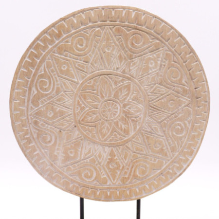 Ensemble Bouddha Feng Shui - Mandala Classique - Naturel (2 Modèles)