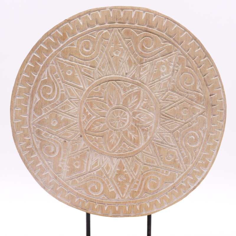Ensemble Bouddha Feng Shui - Mandala Classique - Naturel (2 Modèles)