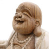 Statue de Bouddha sculptée à la main - 50 cm Happy - Blanchi à la chaux