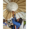 Parasol Bali Patio - Coton - Décor Turquoise - 2 m