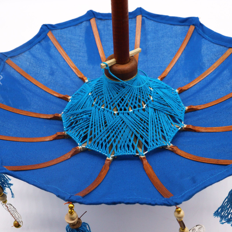 Parasol Bali Home Decor - Coton - Bleu - 40 cm