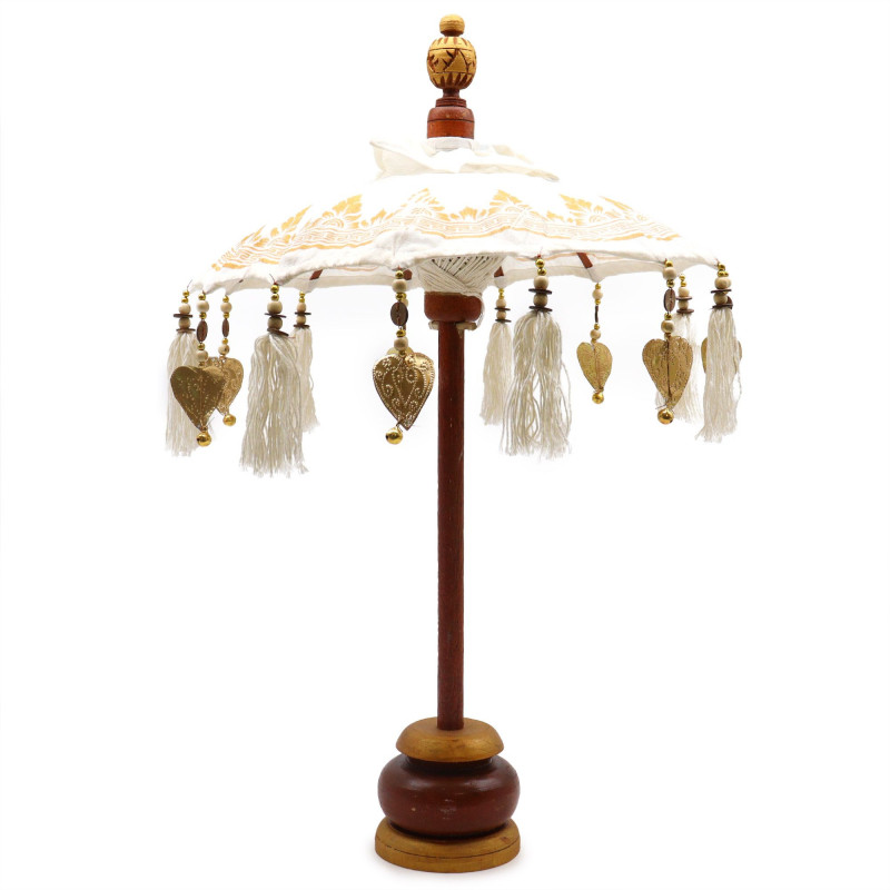 Parasol Bali Home Decor - Toile - Décor Doré - 40 cm