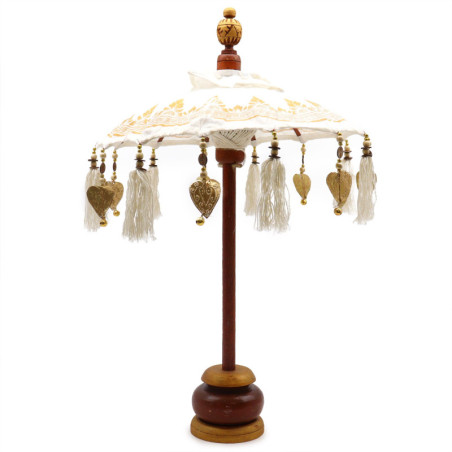Parasol Bali Home Decor - Toile - Décor Doré - 40 cm