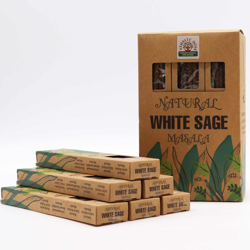 Encens Masala botanique naturel - Sauge blanche