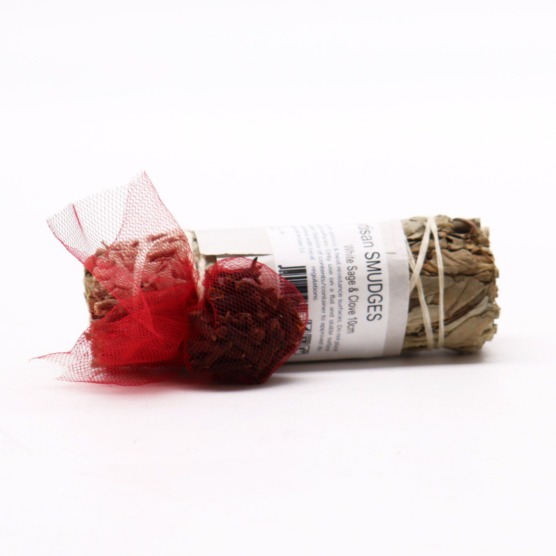 Bâton de purification - Sauge blanche et clou de girofle 10 cm