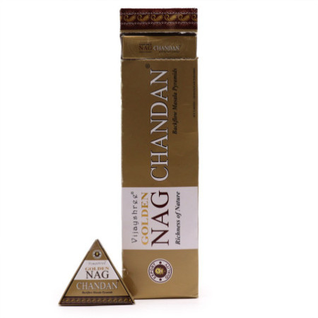 Cônes d'encens Jumbo Golden Nag - Chandan Back Flow 42 g