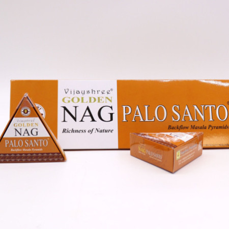 42g Jumbo Golden Nag - Cônes d'encens Palo Santo Back Flow