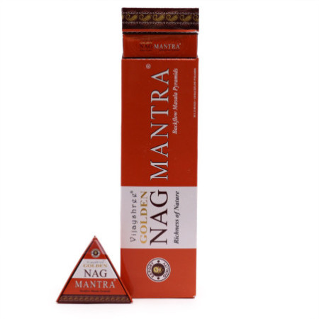 Cônes d'encens Jumbo Golden Nag - Mantra Back Flow (42 g)