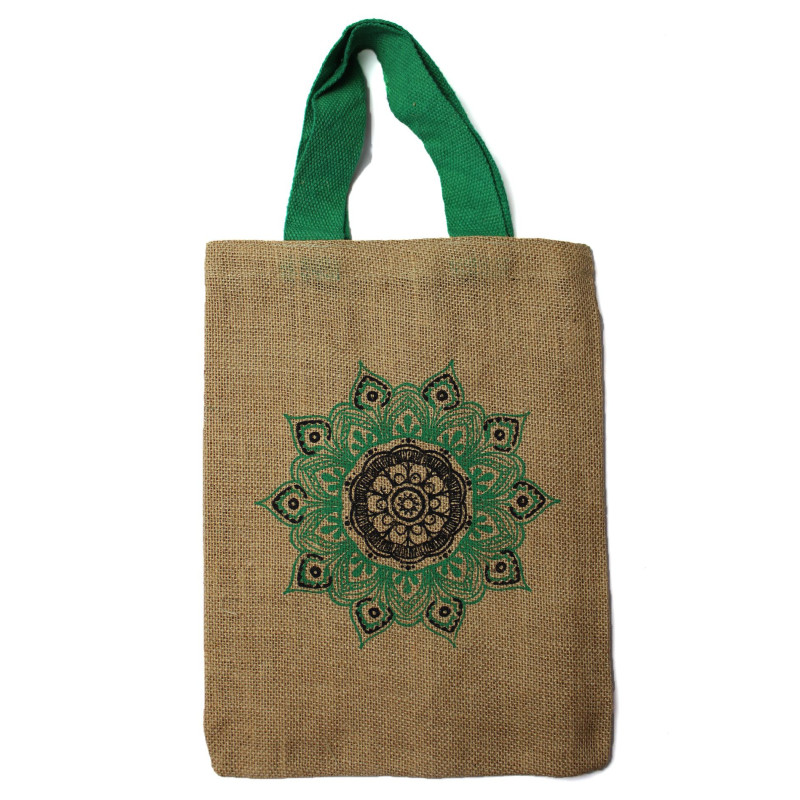 Sac fourre-tout en jute - Mystic designs - Arbre de vie