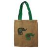 Grand sac fourre-tout en jute Mystic Designs - Hamsa