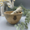Bol en bois pour offrandes rituelles et rituelles - Hamsa - 12x7cm