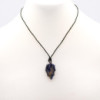 Pendentif en forme de larme avec pierres précieuses lacées - Sodalite