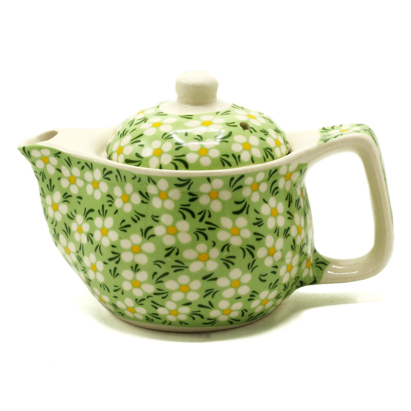 Petite théière à herbes - Marguerite verte