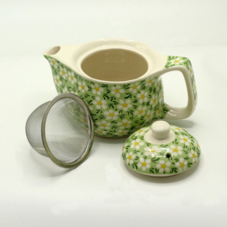 Petite théière à herbes - Marguerite verte