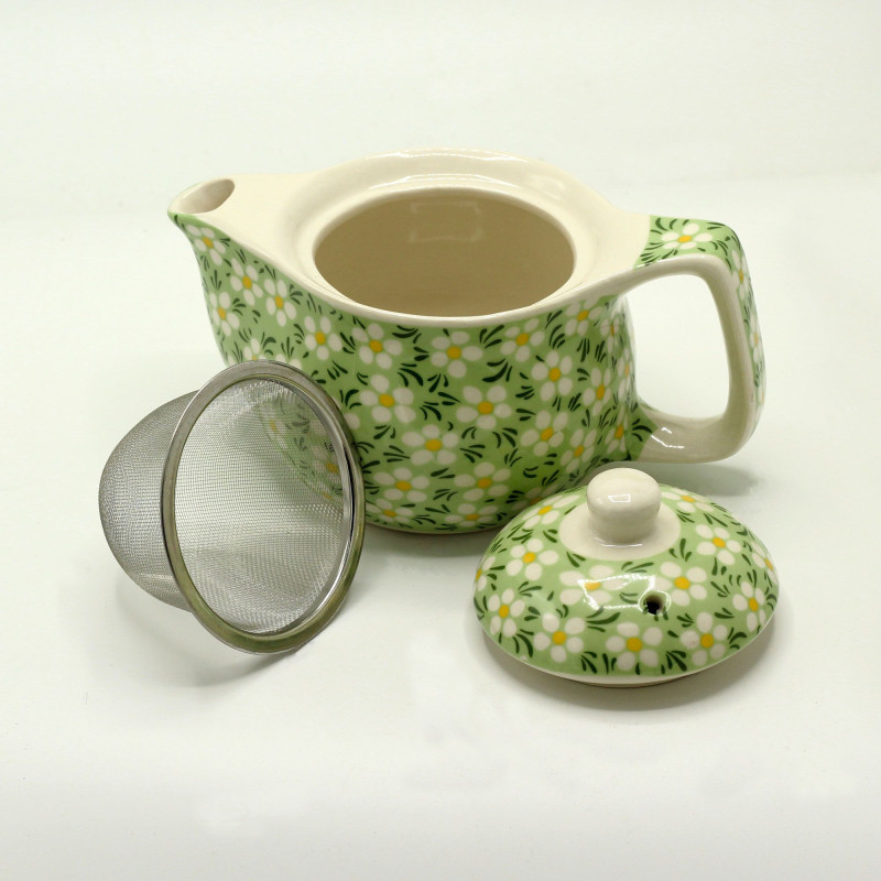 Petite théière à herbes - Marguerite verte
