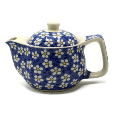 Petite théière à herbes - Marguerite bleue