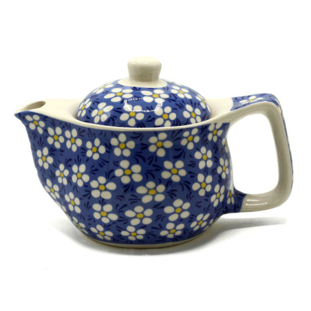 Petite théière à herbes - Marguerite bleue