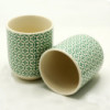 Tasses à tisane - Mosaïque verte