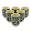 Tasses à tisane - Motif bleu