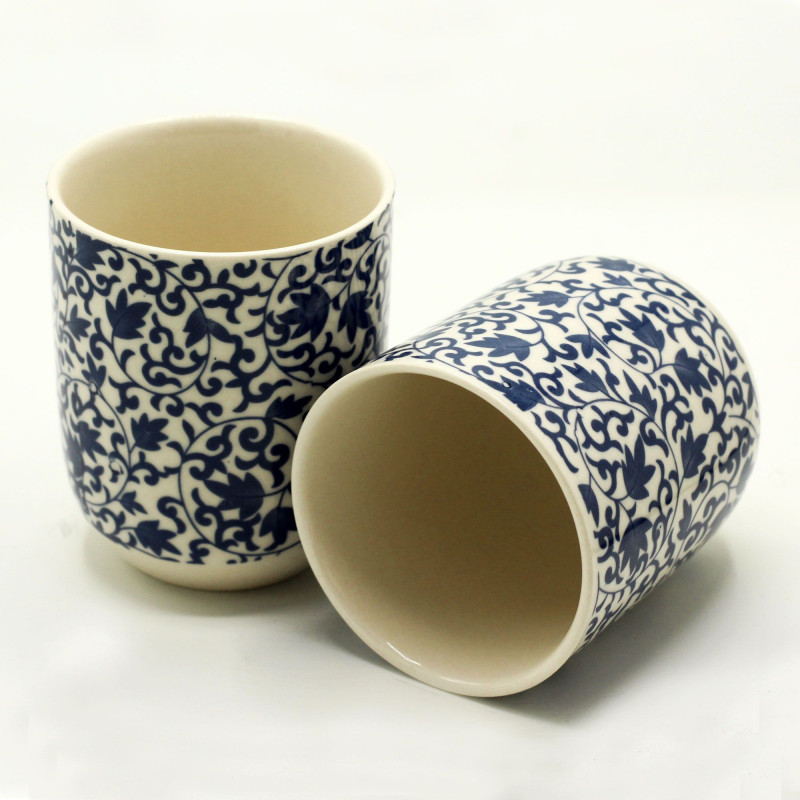 Tasses à tisane - Motif bleu