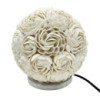 Lampe coquillage Boho - Globe rose - 20 cm